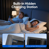 OTDMEL Adjustable Bed Frame Split King with Massage, Electric Bed Base Frame with Adjustable Legs, USB Ports, Wireless Remote, Zero Gravity & Anti-Snore OTDMEL