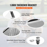 VEVOR 50" Pet Dog Bathing Station Electric Height Adjustment, Professional Stainless Steel Dog Grooming Tub w/Soap Box, Faucet,Rich Accessory,Bathtub for Multiple Pets, Washing Sink for Home(Left) VEVOR