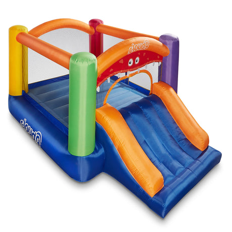 Cloud 9 Inflatable Bounce House and Blower, Monster Theme Bouncer for Kids with Slide, Includes Stakes and Repair Patches Cloud 9