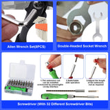 3D Printer Tools Kit, 139pcs 3D Printer Accessories Includes Nozzle Cleaning Needles, Deburring Tools, Removable Screwdriver Kit, Electric Polishing Machine, for 3D Print Removing, Cleaning, Finishing BILIPLE