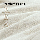 Vamcheer Modular Sectional Sofa with Chaise, Modern L Shaped Cloud Couch with Deep Seat, Sectional Couches for Living Room, Bedroom, Office, No Assembly Required, Cream Vamcheer