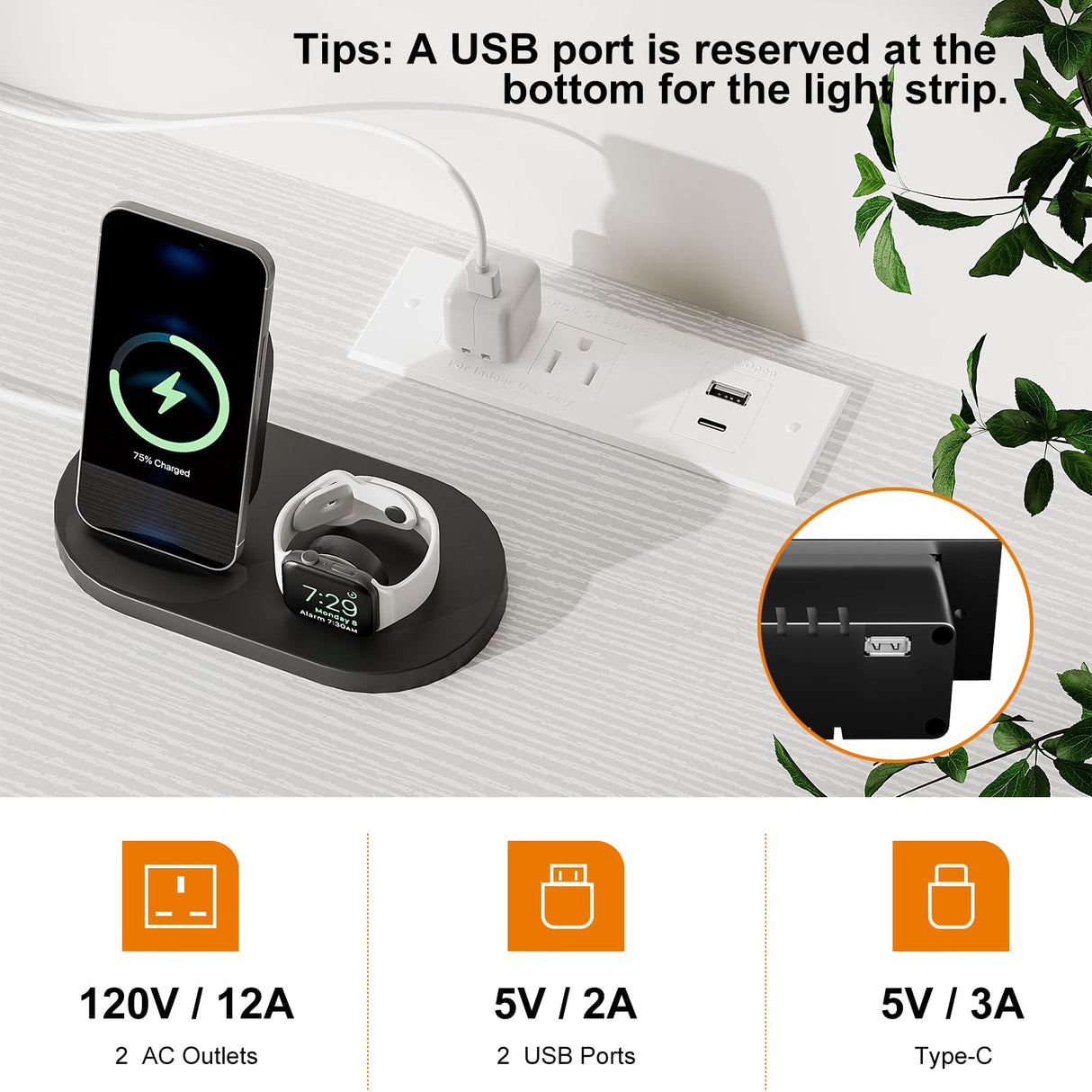 REAHOME Dresser TV Stand with Charging Station and LED Lights, 55” TV Stand with 9 Drawers, Fabric Dresser for Bedroom, Steel Frame, Large Storage Chest of Drawers for Closet, Living Room, White REAHOME