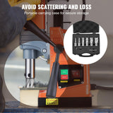 VEVOR Annular Cutter Set, 6 pcs Weldon Shank Mag Drill Bits, 1" Cutting Depth, 1/2" to 1-1/16" Cutting Diameter, M2AL High-Speed Steel, with Pilot Pin and Portable Case, for Using with Magnetic Drills VEVOR