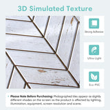 Commomy 10 Pcs 3D Faux Wood Wall Panels - 11.8"x11.8" Peel and Stick Wood Tiles Ultralight Thin PVC Wall Paneling for Bedroom,Bathroom,Kitchen Backsplash,Farmhouse Interior Decor Commomy