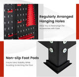 ERGOMASTER 48”x24” Garage Work Bench, Heavy Duty Work Table with Drawers, Pegboard, 965LBS Capacity, 25 Hanging Accessories Metal Tool Bench for Garage, Warehouse ERGOMASTER