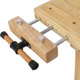 Olela Wood Workbench, Integrated Vise and Bench Dog Holes Garage Workbench with Drawers, 55 inches Heavy Duty Workbench Weight Capacity of 3300lbs (50"-3 Drawers and 1 Cabinet) Olela