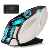 RelaxRelife Full Body Zero Gravity Massage Chair with Body Scan 4D Intelligent Shiatsu Strecth Massage, Back/Leg Heated with AI Voice Control Bluetooth Speaker Airbags SL Track Massage Coffee RelaxRelife