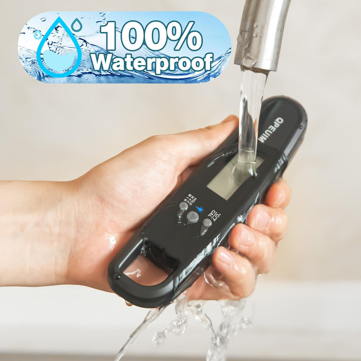 Digital Meat Thermometer Instant Read Meat Thermometer for Cooking Kitchen Food Candy with Backlight and Magnet for Oil Deep Fry BBQ Grill Smoker Thermometer by QPEUIM QPEUIM