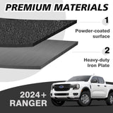 Muslogy Center Console Safe Lockbox Vault Compatible with Ford Ranger 2024 2025 Accessories Console Vault Box Gun Safe Armrest Extra Storage Safety High Security 4 Digit Combination Lock with Key Muslogy