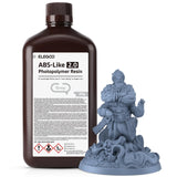 ELEGOO ABS-Like 2.0 3D Printer Resin 2000g Grey, Rapid Precise Printing Resin 405nm LCD UV-Curing for LCD 3D Printer ELEGOO