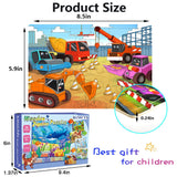 Puzzles for Kids Ages 3-5, 24 Piece Colorful Wooden Puzzles for Toddler Children Learning Educational Puzzles Toys for Boys and Girls (6 Puzzles) RANSUNN