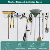 Alffun Slatwall Panels 6" H x 16" L, 3 Pack Garage Slat Wall Paneling, Heavy Duty Garage Wall Organizer with 4 Pack Slatwall Board End Caps, PVC White Alffun