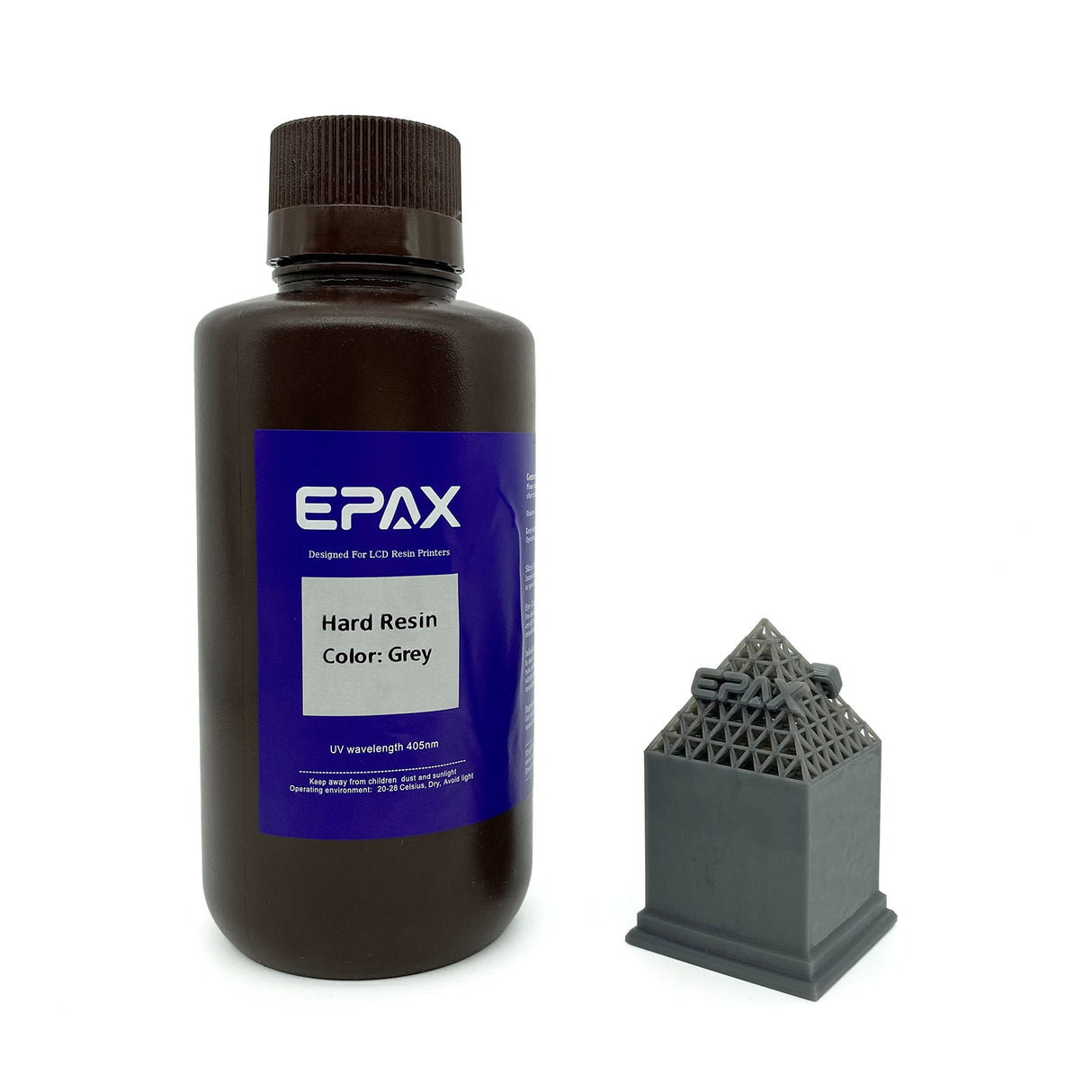 EPAX 3D Printer Hard Resin for LCD 3D Printers, 1KG Grey EPAX