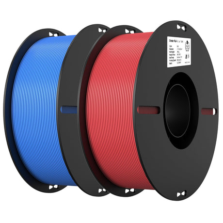 Creality PLA Filament 1.75mm PLA 3D Printer Filament, 2kg Cardboard Spool (4.4lbs), Dimensional Accuracy +/- 0.02mm, Fit Most FDM Printer (Red & Blue 2-Pack) Creality