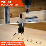 Matework Countersink Drill Bit Set, M2 Cobalt HSS Counter Sink Drill Bit for Wood, Adjustable Depth Drill Bit Set, 15PCS Wood Plug Cutter Drill Bit Set for Woodworking Matework