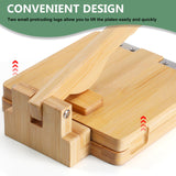 ZUJJAFY Tortilla Press 8 Inch Bamboo Tortilla Maker with 50pcs Parchment Paper, Mexican Tortillera Presser Homemade Tortillas Pataconera Dough Press, Square ZUJJAFY