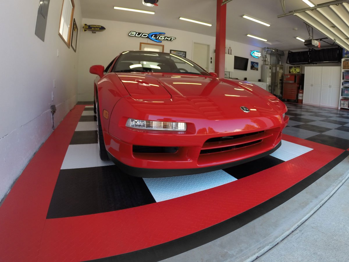 Big Floors Female Transition Edge Kit, Durable Interlocking Modular Garage Floor Edging, Compatible with RaceDeck, GarageTrac and GarageDeck Products, (11 Piece), Black Big Floors