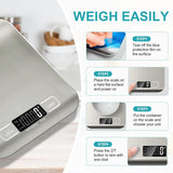 Food Scale, Digital Kitchen Scale Weight Grams and Ounces for Baking Cooking and Meal Prep, 6 Units with Tare Function, 11lb (Batteries Included) Generic