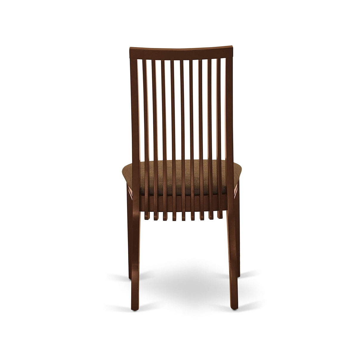 East West Furniture OXIP5-MAH-C 5 Piece Room Furniture Set Includes a Square Dining Table and 4 Linen Fabric Upholstered Chairs, 36x36 Inch East West Furniture