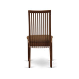 East West Furniture OXIP5-MAH-C 5 Piece Room Furniture Set Includes a Square Dining Table and 4 Linen Fabric Upholstered Chairs, 36x36 Inch East West Furniture