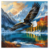 hill froeistung Eagle Diamond Art Painting Kits for Adults,Scenery Diamond Art for Beginners, 5D DIY Full Drill Round Gem Art Craft Home Wall Decor Gift 12x12 inch hill froeistung