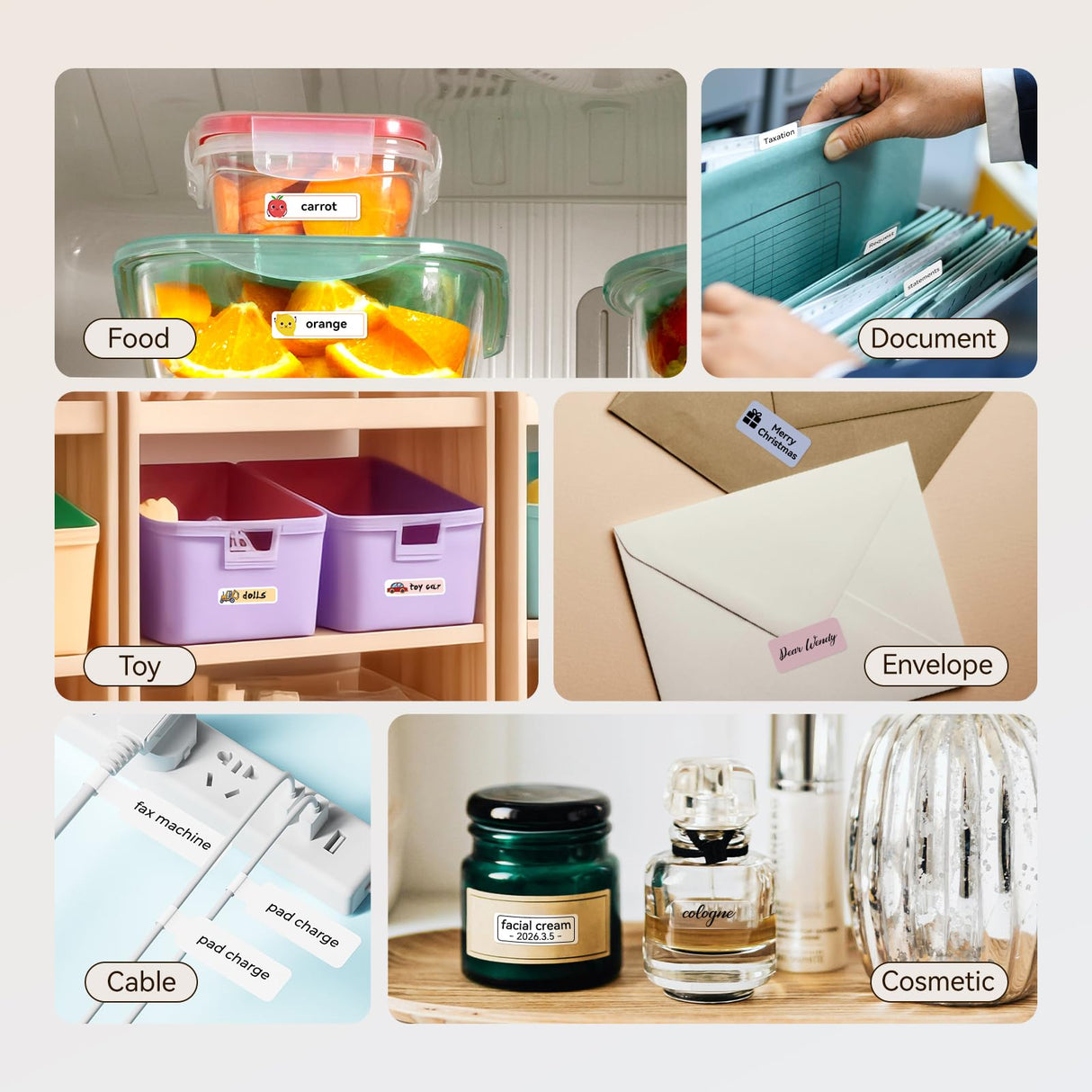 NIIMBOT D110 Upgraded Version Mini Label Maker Machine with Tape, Portable Bluetooth Thermal Printer, Sticker Labeler with Multiple Templates for Office Organization Home Kitchen School, White NIIMBOT