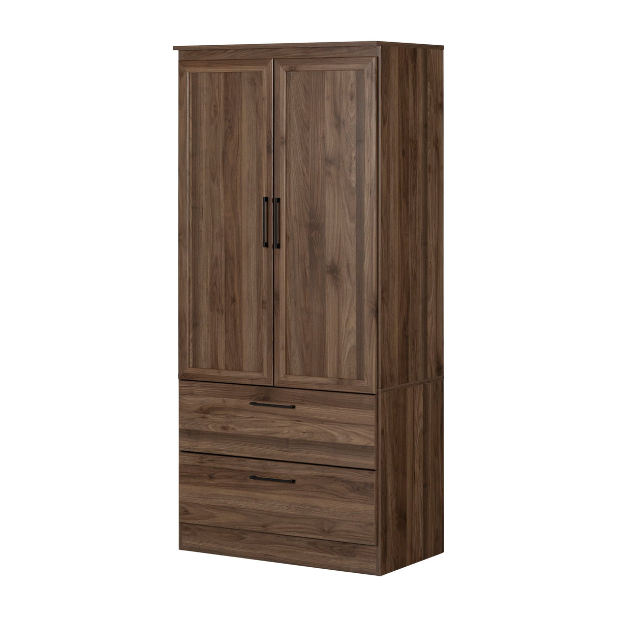 South Shore Acapella Wardrobe Armoire, Natural Walnut South Shore