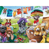 Bits and Pieces – Large 500 Piece Jigsaw Puzzle for Adults – ‘Puppies Playing’ by Artist Adrian Chesterman, Completed Puzzle Size: 18" x 24" Bits and Pieces