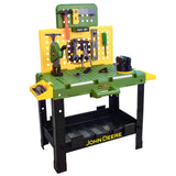 John Deere Kids Workbench, Power Tools Workshop, Build Your Own Toy Tool Box with 55 Realistic Toy Tools and Accessories, 5+ Sunny Days Entertainment