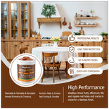 Wadities Walnut Wood Filler, Walnut Wood Putty, Paintable Stainable Wood Repair Putty, 9.87 Ounce Wood Furniture Repair kit, Quickly Repair Wood Wadities