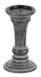 Deco 79 Candle Holder, S/3 10", 8", 6"H, Black Deco 79