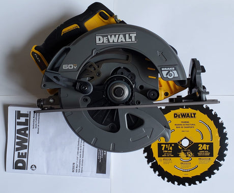 Dewalt DCS578BR 60V MAX FLEXVOLT Brushless Lithium-Ion 7-1/4 in. Cordless Circular Saw with Brake (Tool Only) (Renewed) Dewalt