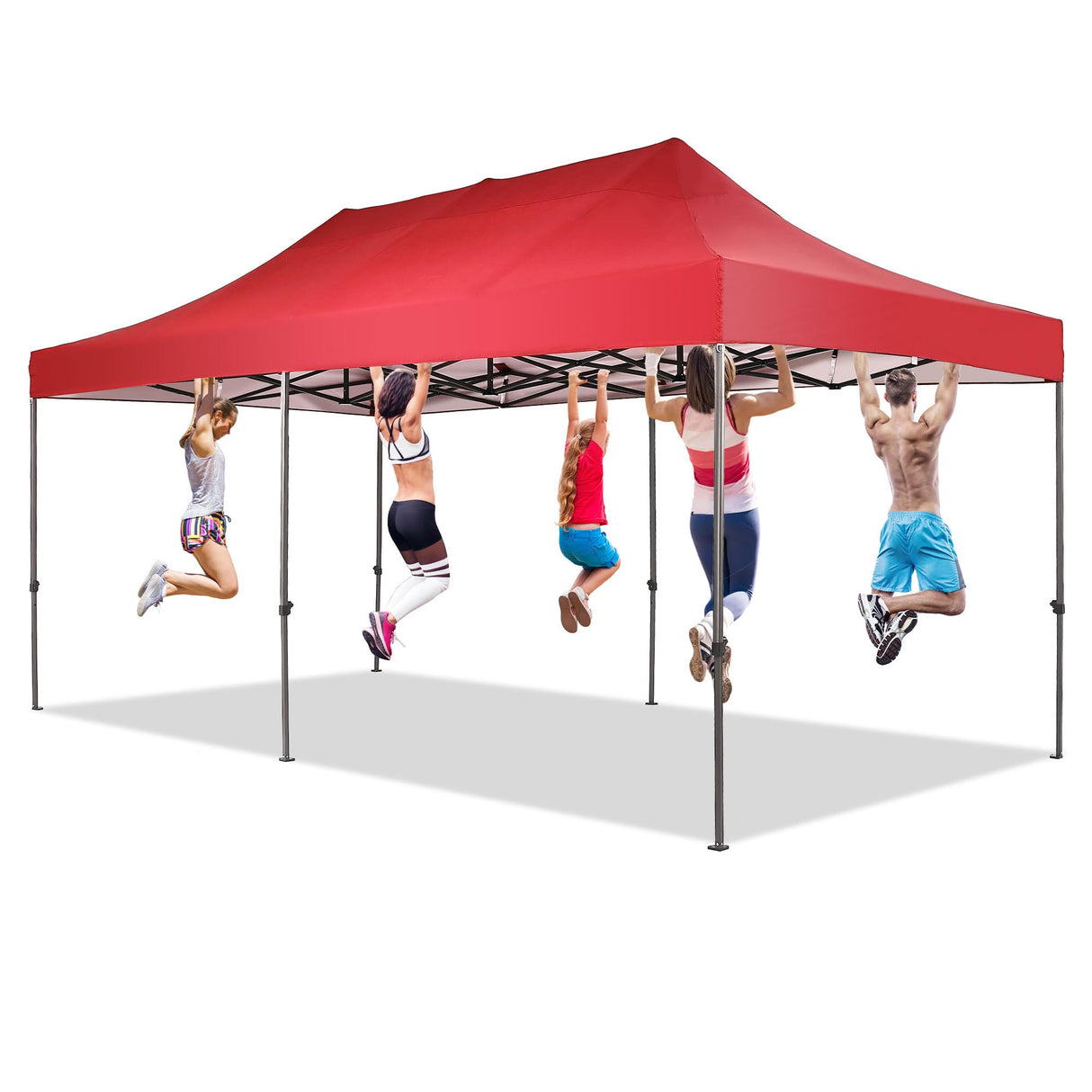 Wonlink 10x20 ft Instant Pop up Canopy, Folding Heavy Duty Height Adjustable Shelter Gazebos with Wheeled Bag Wonlink