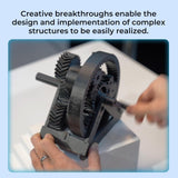 Creality 3D Printer Filament PLA Carbon Fiber Filament 1.75mm for K1C, Hyper PLA-CF for High Speed 50-300mm/s, 1kg(2.2lbs)/Spool, Dimensional Accuracy +/- 0.03 mm (Black) Creality