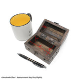 Nautical Cove Treasure Chest Keepsake and Jewelry Wood Box - Toy Treasure Box (5 x 3 x 3.25) Nautical Cove