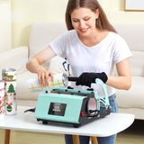 VEVOR Tumbler Heat Press Machine and Sublimation Tumblers, Tumbler Press Set with 8pcs 20OZ Blank Tumblers, Mug Press Cup Press for 11-30oz Tumblers Mug, with Heat Transfer Paper, Gloves, Tape VEVOR