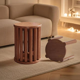 Buzleer Stackable Stools Set of 4, Solid Wood Nesting Coffee Table Saving Space Nesting Side Tables for Kitchen Bedroom Living Room Bar Buzleer