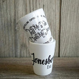 AGH Sublimation Ceramic Shot Glasses 1.5 oz Set of 12 Shot Glasses Sublimation Blanks Products Personalized Shot Glasses Bulk for Whiskey, Tequila, Vodka, Espresso AGH