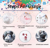 Christmas Paint by Numbers for Adult,Paint by Numbers Kit for Adults Beginners,DIY Paint by Numbers Acrylic Paint Canvas Xmas Hat Painting Kits Art,Home Wall Decor, 11.8X11.8 inch(Without Frame) APTDYIGL