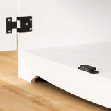 South Shore Farnel 2-Door Storage Cabinet-Pure White, Tall with 4 South Shore