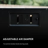 Masterbuilt® 40-inch ThermoTemp Propane Gas Vertical BBQ Smoker with Analog Temperature Control and 960 Cooking Square Inches in Black, Model MB20051316 Masterbuilt