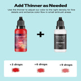 Airbrush Paint - 12 Colors Airbrush Paint Set with 2 Tinner, Plastic & Wood Acrylic Air Brush Paint Kit Ready to Spray, Water-Based for Artists Beginners Hobbyist, 0.67 Fl Oz/20ml EKOHERR