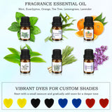 Candle Making Kit for Adult, Homemade DIY Candle Making Supplies Include Soy Wax, Wicks, Glass Candle Containers, Essential Oils, Dyes, DIY Arts & Crafts Gift for Kids, Beginners, Adults, Women KEARLGMBH