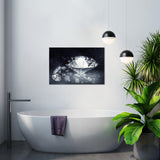 Biuteawal Diamond Wall Art Black White Canvas Print Shining Diamonds Painting Fashion Picture Modern Artwork Home Decor for Living Room Bedroom Bathroom Framed Ready to Hang Biuteawal