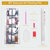 Sanjee Diamond Painting Kits for Adults, 5D DIY Cars Round Full Drill Diamond Dots Paintings Diamond Painting Gem Art Craft for Home Wall Decor 12x16inch Sanjee