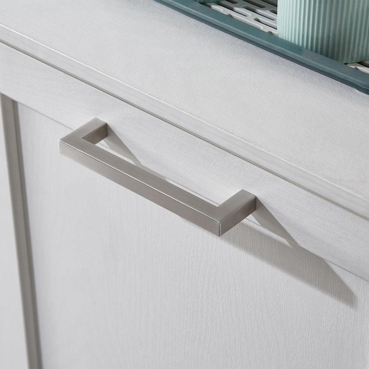 UpWiew Tilt Out Trash Cabinet Wooden, Single Door 10 Gallons, White Finish UpWiew