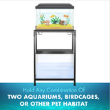 TitanEze 10 Gallon Double Aquarium Stand (2 Stands in 1), Fish Tank Stand, Bird Cage Stand, 22.5" W x 31" H x 10.5" D Caitec