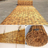 Natural Bamboo Roller Blinds - Cordless Sun Blocking Privacy Shades for Indoor/Outdoor Patio, W 24" - 75" WZLSQLTY