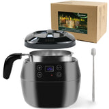 VALLYDOM Wax Melter, Candle Making Kit, Wax Pot 1000ml Capacity, Candle Jars for Making Candles, Wax Melter for Candle Making, with Spoon, Can be Used to Make Soy Wax, Soap Making Kit for Adults VALLYDOM