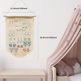 3 PCS Canvas Banners Wall Hanging Brooch Jewelry Storage Case Stand Enamel Pin Display, Sublimation blank Banner,Holder Earrings Necklace Pin Collection Organizer OKBA